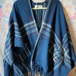 Abercrombie & Fitch Plaid Cape